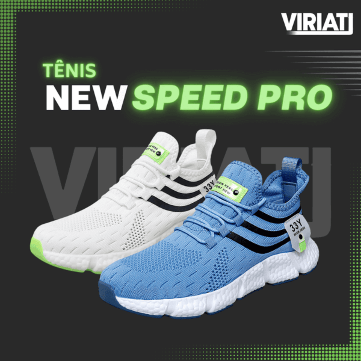 Tênis De Caminhada Masculino New Speed Pro Viriati